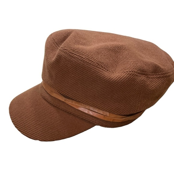 Athleta Brown Cord Twill Captain Hat style #921653 One Size - Picture 2 of 8